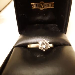 Diamond ONE CARROT ONE STONE 14K  RING